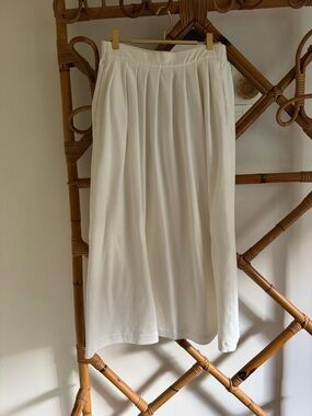 Vintage 1OO% Cotton Pleated Maxi Skirt